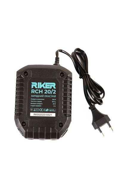 Зарядний пристрій RIKER RCH 20/2, 20 В, 2 А, MX Series RK0034 фото