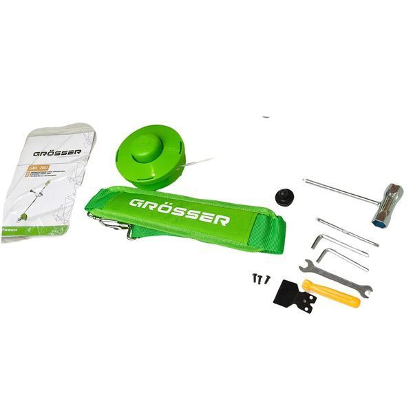 Аккумуляторный триммер Grosser GBC 260 20 В, 5000 об/мин, 380 мм, диск 225 мм, каркас 0326 фото