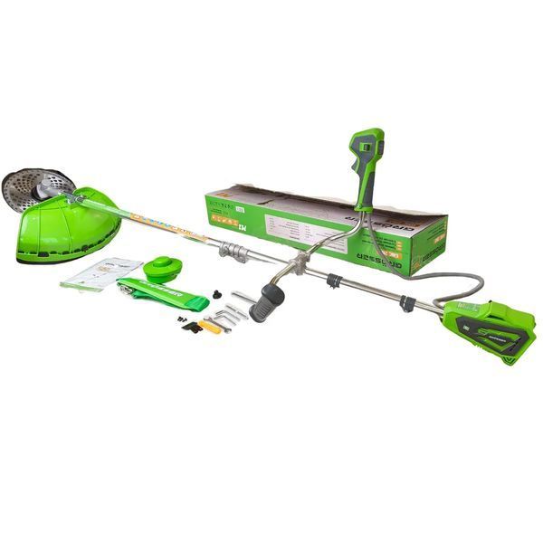 Аккумуляторный триммер Grosser GBC 260 20 В, 5000 об/мин, 380 мм, диск 225 мм, каркас 0326 фото