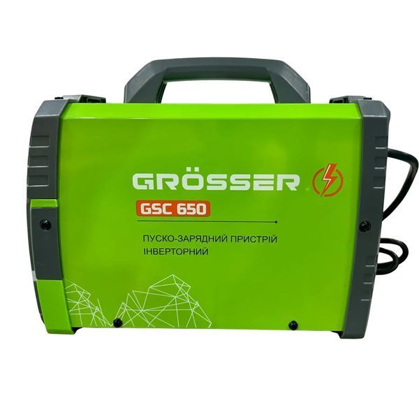 Пуско-зарядний пристрій інверторний Grosser GSC 650 12/24 В, 650 А G0253 фото