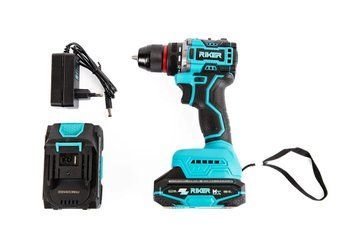 Аккумуляторный шуруповерт RIKER RCD 20/55TW MX, 20 В, 55 Нм, ударный, 2 аккумулятора RK0006 фото