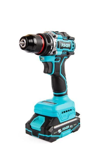 Акумуляторний шуруповерт RIKER RCD 20/55TW MX, 20 В, 55 Нм, ударний, 2 акумулятори RK0006 фото