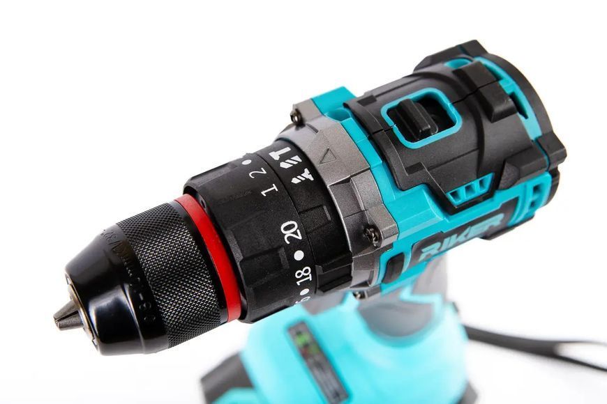 Акумуляторний шуруповерт RIKER RCD 20/55TW MX, 20 В, 55 Нм, ударний, 2 акумулятори RK0006 фото