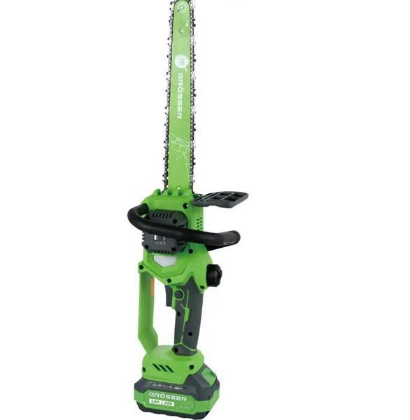 Аккумуляторная цепная пила Grosser GCS 122 20 В, 12&Prime; 305 мм, 2 аккумулятора 4 А&middot;ч 0124 фото