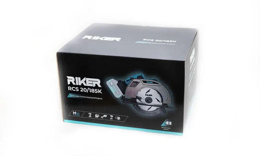 Аккумуляторная дисковая пила RIKER RCS 20/185K, 20 В, диск 185 мм, резка до 55 мм, бесщеточная, каркас RK0151 фото