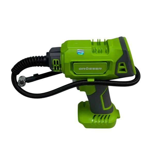 Аккумуляторный автомобильный компрессор Grosser GAC 130 20 В/12 В, 120 PSI, 8 Бар (без АКБ) G0319 фото