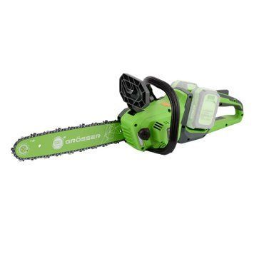 Аккумуляторная цепная пила Grosser GCS 140 40 В (20 В + 20 В), шина 14" / 355 мм, каркас 0127 фото