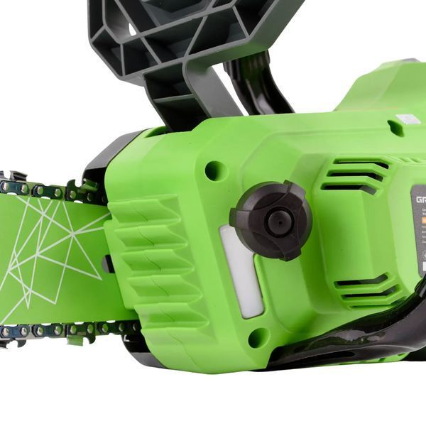 Аккумуляторная цепная пила Grosser GCS 140 40 В (20 В + 20 В), шина 14" / 355 мм, каркас 0127 фото